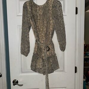 VICI - Patterned Dress with Gold Accents